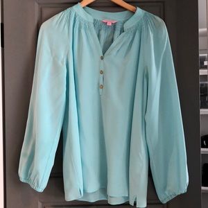 Lilly Pulitzer Elsa Top - Teal